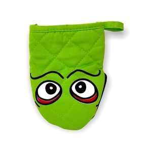 Green Red Eyed Monster Oven Mitt